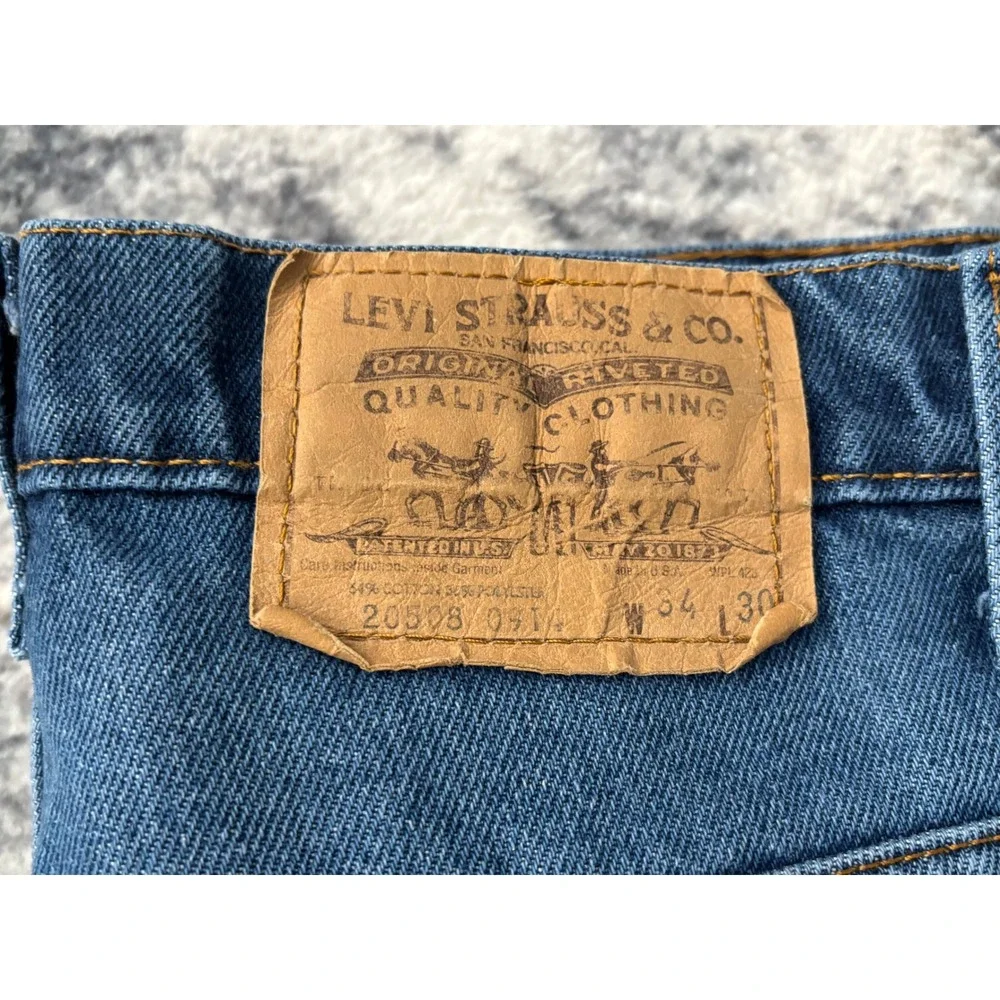 Vintage Levis Orange Tab Mens 34x30 Jeans USA 20508-0914 Straight Leg 80s Jun 86